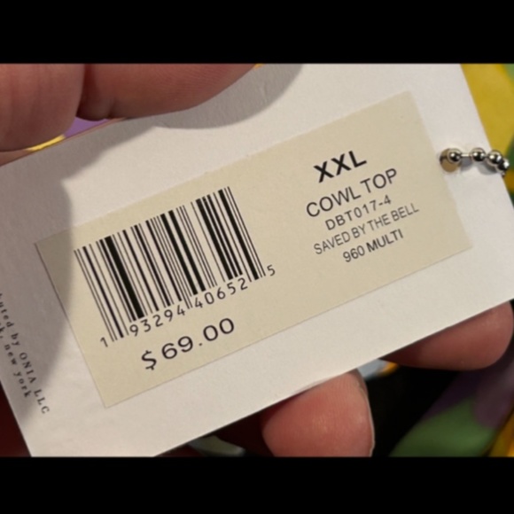 WeWoreWhat Danielle Bernstein Cowl Halter Top Saved By The Bell Size XXL - Picture 12 of 16